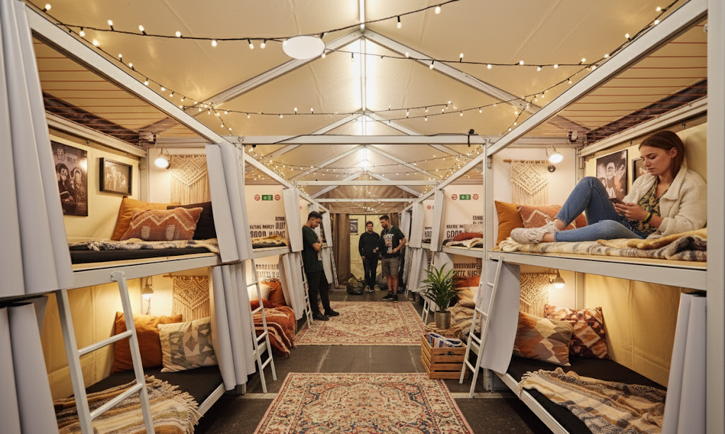 Bed Stay hostel festival inside